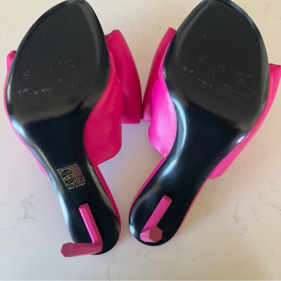 NIB Off-white Allen heel bow top in pink size: 8 - Picture 5 of 8